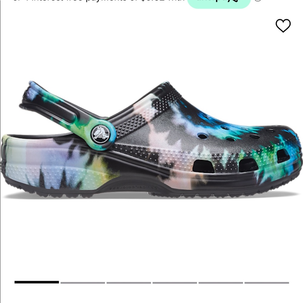 New Crocs. Worn one day only. Cute design!